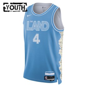 NBA Børn Trøje Cleveland Cavaliers Evan Mobley 2024-25 Nike City Edition Blå Swingman